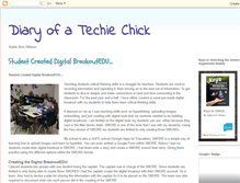 Tablet Screenshot of diaryofatechiechick.com